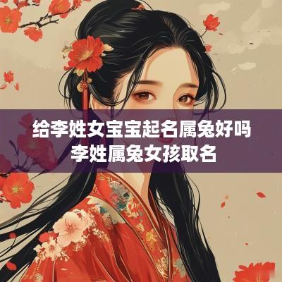 给李姓女宝宝起名属兔好吗 李姓属兔女孩取名
