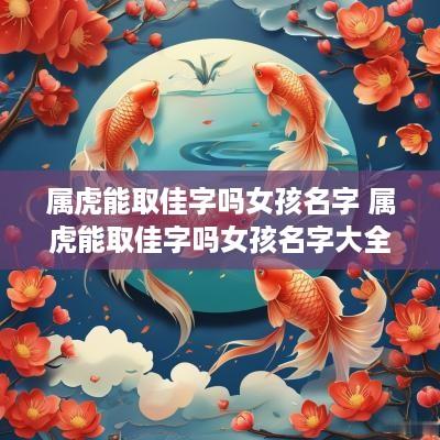 属虎能取佳字吗女孩名字 属虎能取佳字吗女孩名字大全