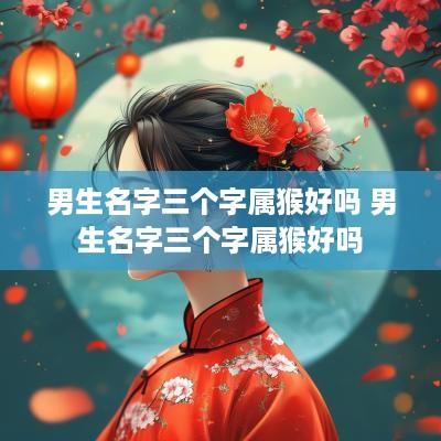 男生名字三个字属猴好吗 男生名字三个字属猴好吗