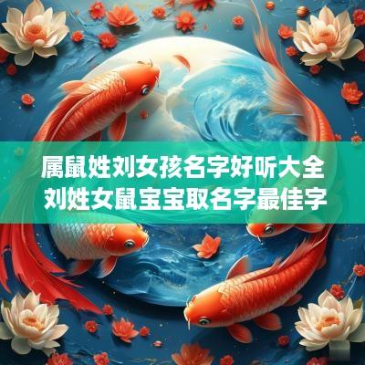 属鼠姓刘女孩名字好听大全 刘姓女鼠宝宝取名字最佳字