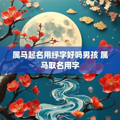 属马起名用纾字好吗男孩 属马取名用字