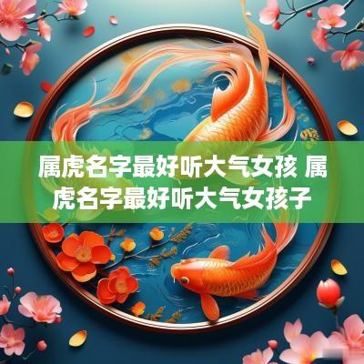 属虎名字最好听大气女孩 属虎名字最好听大气女孩子