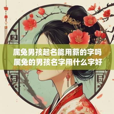属兔男孩起名能用薪的字吗 属兔的男孩名字用什么字好