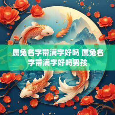 属兔名字带满字好吗 属兔名字带满字好吗男孩