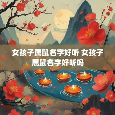 女孩子属鼠名字好听 女孩子属鼠名字好听吗
