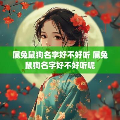属兔鼠狗名字好不好听 属兔鼠狗名字好不好听呢