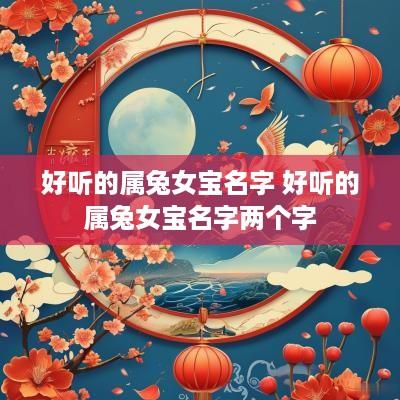 好听的属兔女宝名字 好听的属兔女宝名字两个字