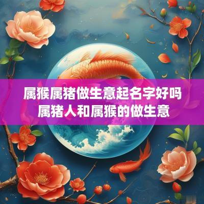 属猴属猪做生意起名字好吗 属猪人和属猴的做生意