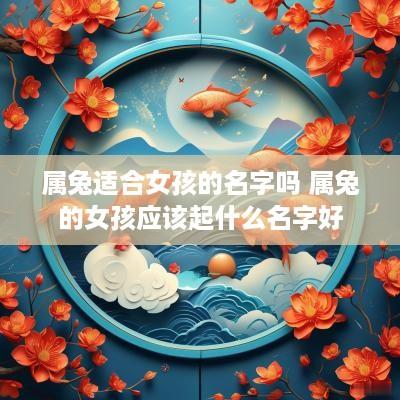 属兔适合女孩的名字吗 属兔的女孩应该起什么名字好