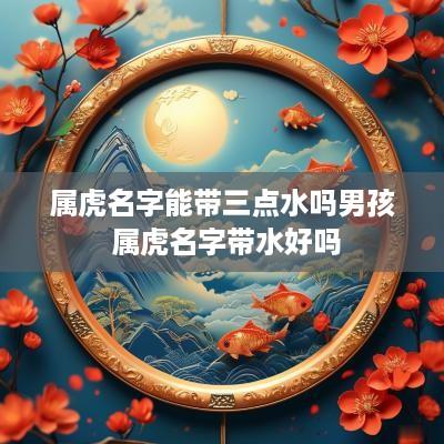 属虎名字能带三点水吗男孩 属虎名字带水好吗
