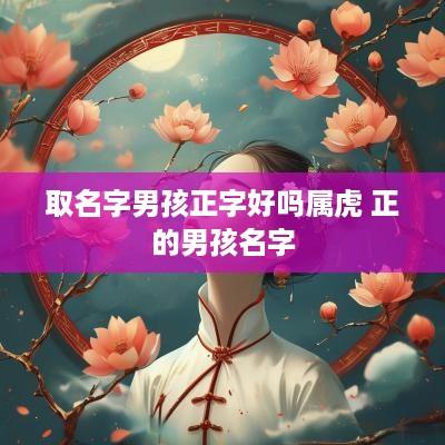 取名字男孩正字好吗属虎 正的男孩名字