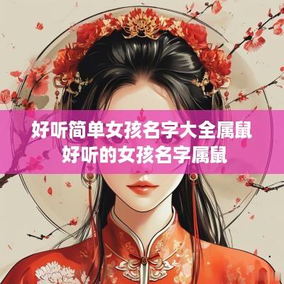 好听简单女孩名字大全属鼠 好听的女孩名字属鼠