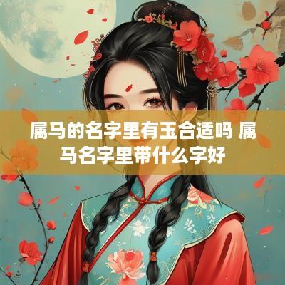 属马的名字里有玉合适吗 属马名字里带什么字好
