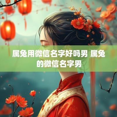 属兔用微信名字好吗男 属兔的微信名字男