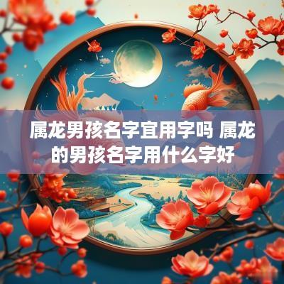 属龙男孩名字宜用字吗 属龙的男孩名字用什么字好