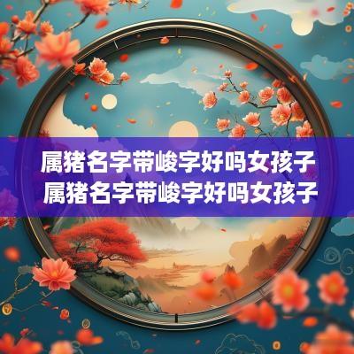 属猪名字带峻字好吗女孩子 属猪名字带峻字好吗女孩子取名