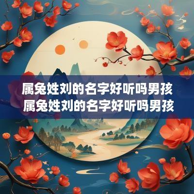 属兔姓刘的名字好听吗男孩 属兔姓刘的名字好听吗男孩子
