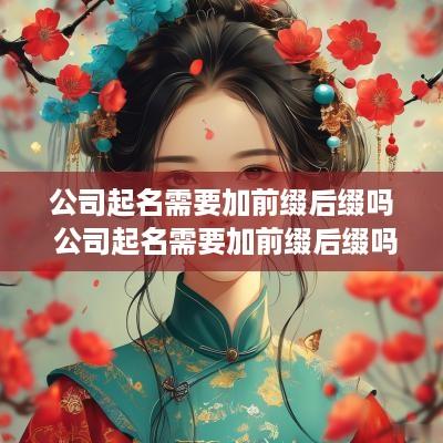 公司起名需要加前缀后缀吗 公司起名需要加前缀后缀吗怎么写