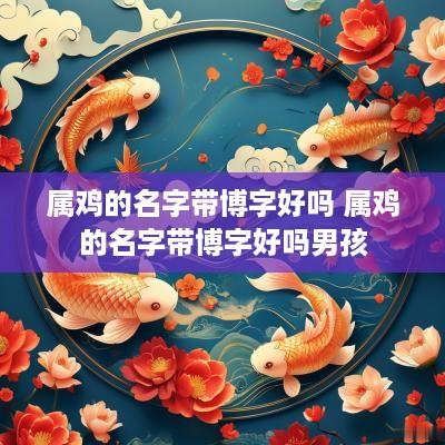 属鸡的名字带博字好吗 属鸡的名字带博字好吗男孩
