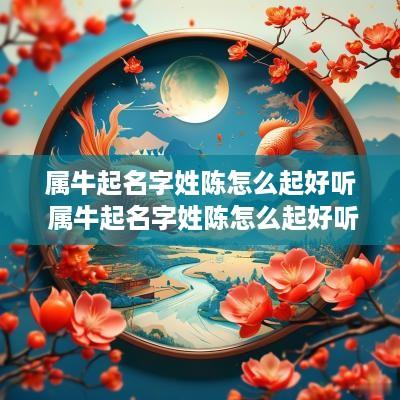 属牛起名字姓陈怎么起好听 属牛起名字姓陈怎么起好听点