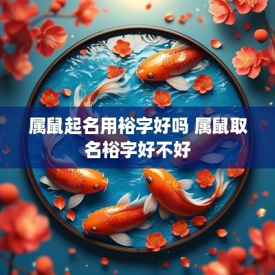 属鼠起名用裕字好吗 属鼠取名裕字好不好