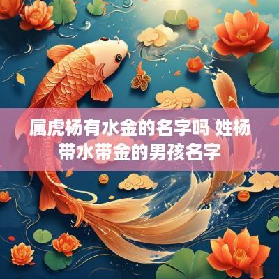 属虎杨有水金的名字吗 姓杨带水带金的男孩名字