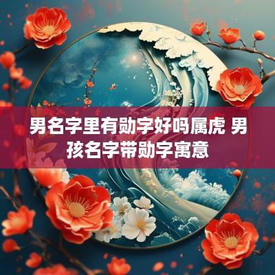 男名字里有勋字好吗属虎 男孩名字带勋字寓意