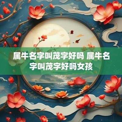 属牛名字叫茂字好吗 属牛名字叫茂字好吗女孩