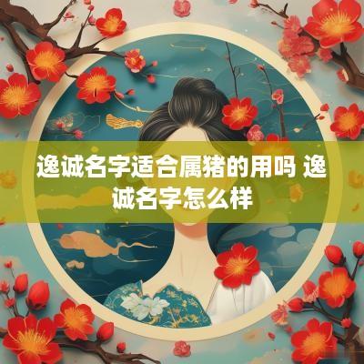 逸诚名字适合属猪的用吗 逸诚名字怎么样