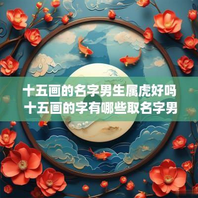 十五画的名字男生属虎好吗 十五画的字有哪些取名字男孩
