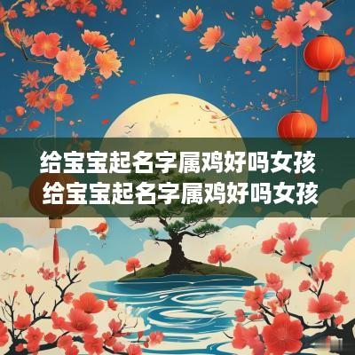 给宝宝起名字属鸡好吗女孩 给宝宝起名字属鸡好吗女孩怎么取