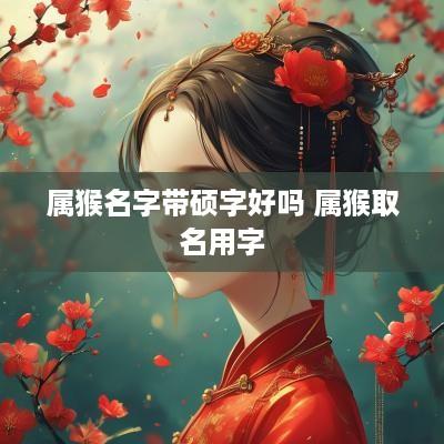 属猴名字带硕字好吗 属猴取名用字