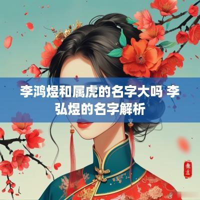 李鸿煜和属虎的名字大吗 李弘煜的名字解析