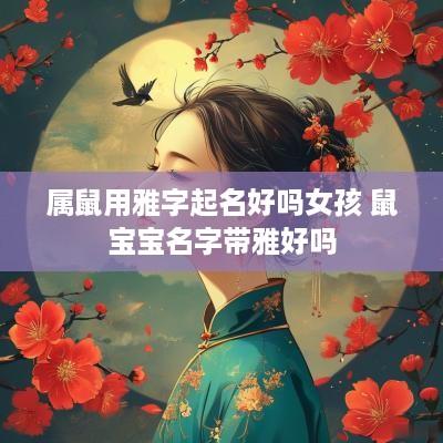 属鼠用雅字起名好吗女孩 鼠宝宝名字带雅好吗