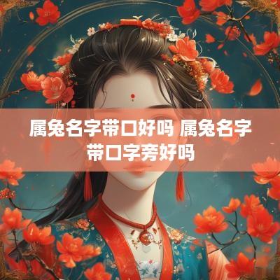 属兔名字带口好吗 属兔名字带口字旁好吗
