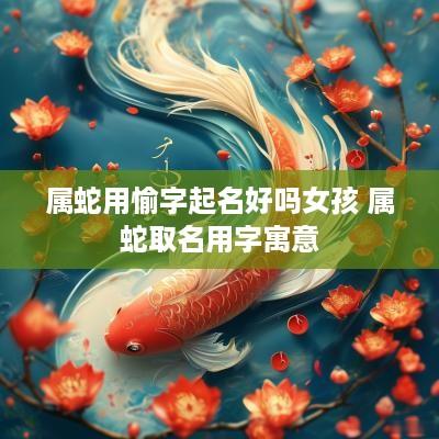 属蛇用愉字起名好吗女孩 属蛇取名用字寓意
