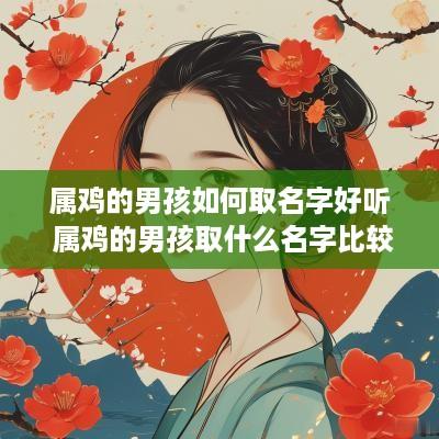 属鸡的男孩如何取名字好听 属鸡的男孩取什么名字比较好