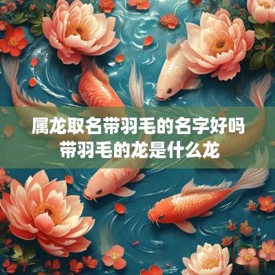 属龙取名带羽毛的名字好吗 带羽毛的龙是什么龙