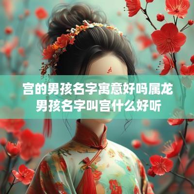宫的男孩名字寓意好吗属龙 男孩名字叫宫什么好听