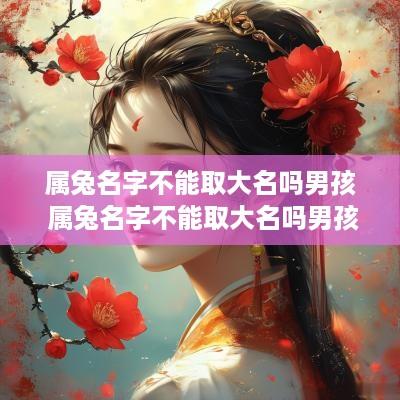 属兔名字不能取大名吗男孩 属兔名字不能取大名吗男孩怎么取