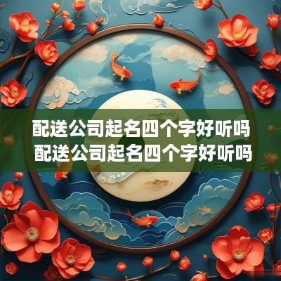 配送公司起名四个字好听吗 配送公司起名四个字好听吗女生
