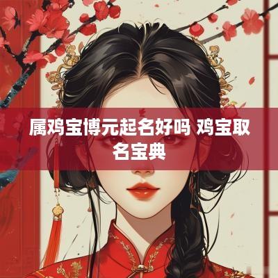 属鸡宝博元起名好吗 鸡宝取名宝典 属鸡宝博元起名好吗 鸡宝取名宝典