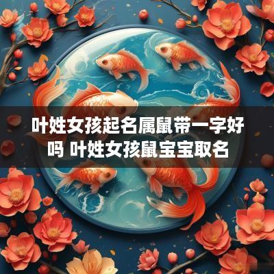 叶姓女孩起名属鼠带一字好吗 叶姓女孩鼠宝宝取名