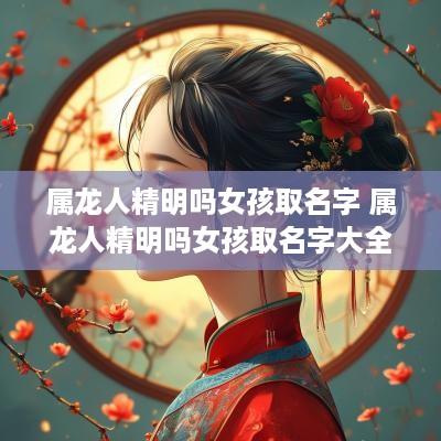 属龙人精明吗女孩取名字 属龙人精明吗女孩取名字大全