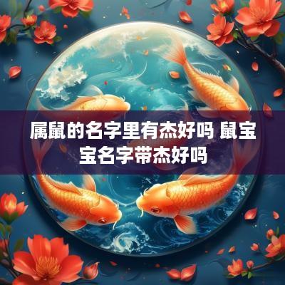 属鼠的名字里有杰好吗 鼠宝宝名字带杰好吗