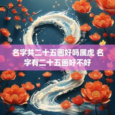 名字共二十五画好吗属虎 名字有二十五画好不好