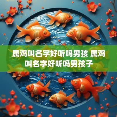 属鸡叫名字好听吗男孩 属鸡叫名字好听吗男孩子