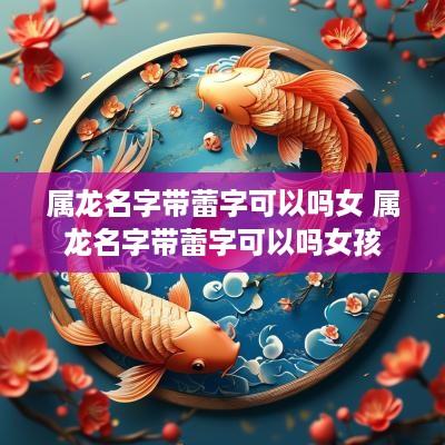 属龙名字带蕾字可以吗女 属龙名字带蕾字可以吗女孩