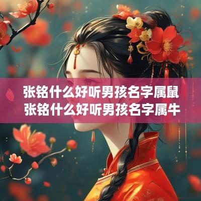 张铭什么好听男孩名字属鼠 张铭什么好听男孩名字属牛