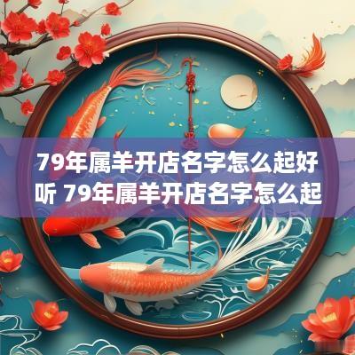 79年属羊开店名字怎么起好听 79年属羊开店名字怎么起好听点